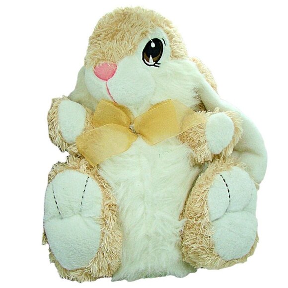 DanDee Tan Floppy Lop Eared Bunny Rabbit Plush Stuffed Animal 14" Collectible - Picture 1 of 12